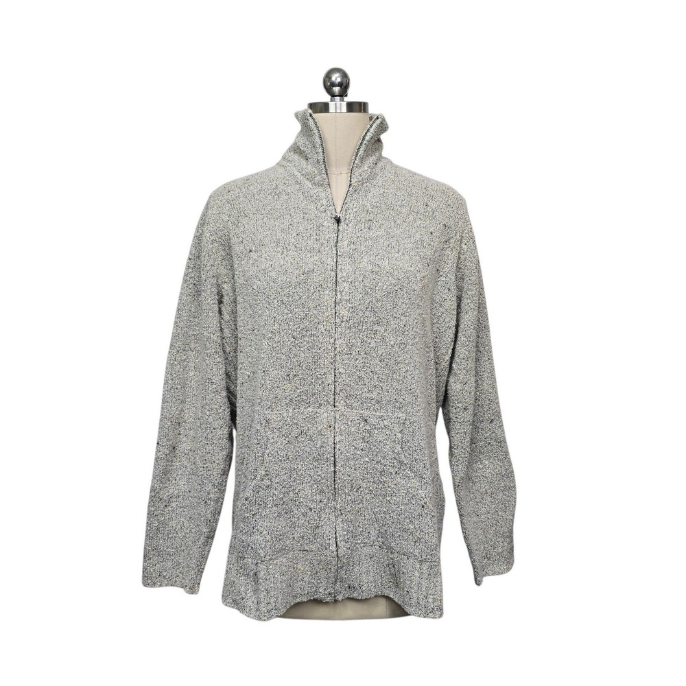 Columbia Sportswear Gray Marled Full Zip Mock Neck Sweater Size 2X AW2382